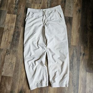 Vintage Y2K Gap Body Baggy Pants  Men's Size XS Drawstring Canvas Beige